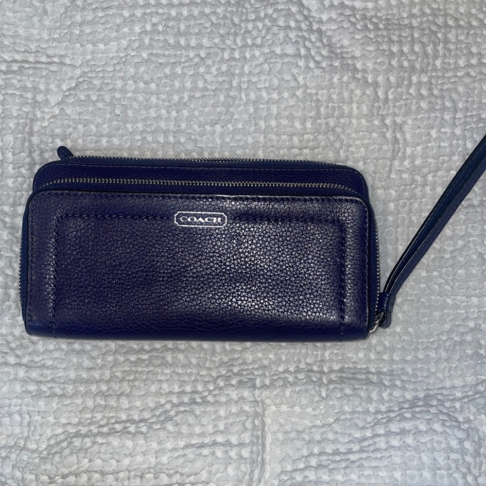 Coach Leather Wristlet Wallet